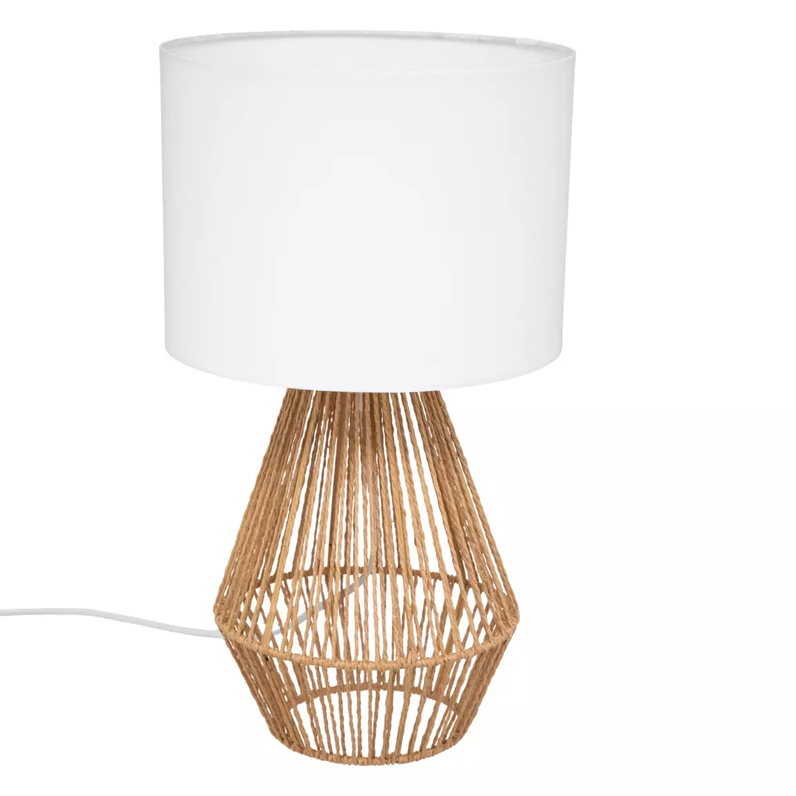 Lampe à poser en cordes (H40 cm) Lila Naturelle