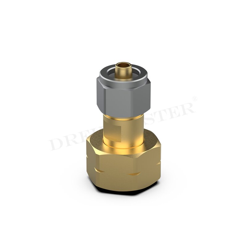DREHMEISTER Adapterstück W21.8 x 1/14 LH / 8mm Flexleitung