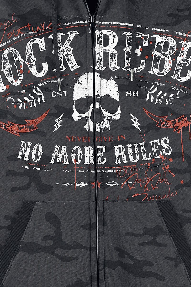 Mask Of Sanity | Rock Rebel by EMP Sweat-shirt zippé à capuche