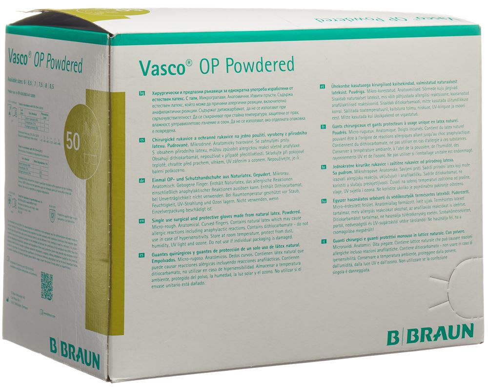 VASCO OP Powdered Gr7.5 50 Paar