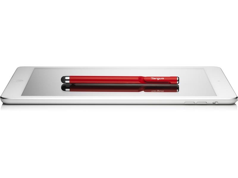 Targus Eingabestift Stylus Embedded Clip Rot Antimikrobieller glatter Stift für Smartphones und Touchscreens