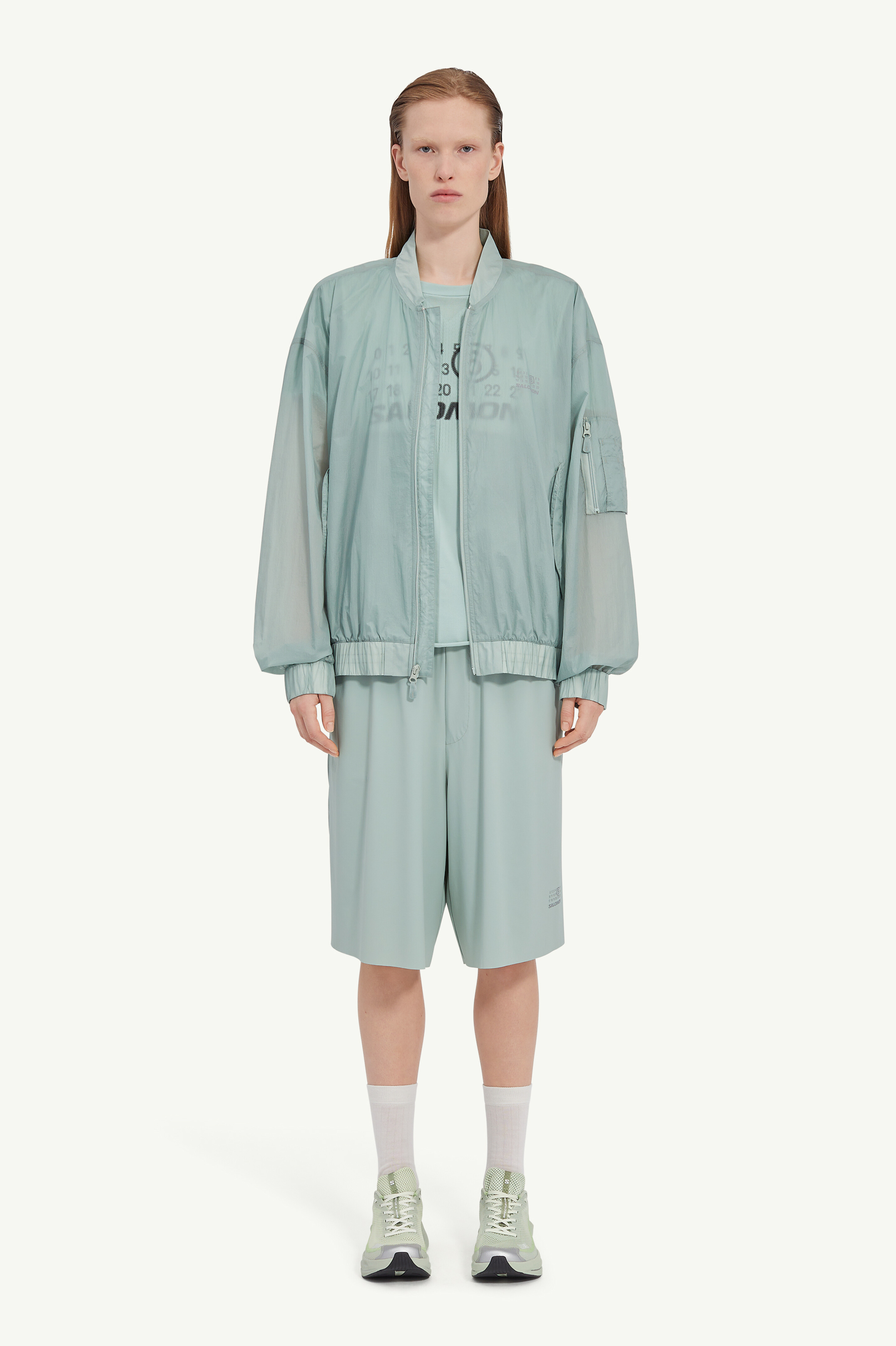 Blue Nylon Sports Jacket MM6 x Salomon | MM6 Bleu clair