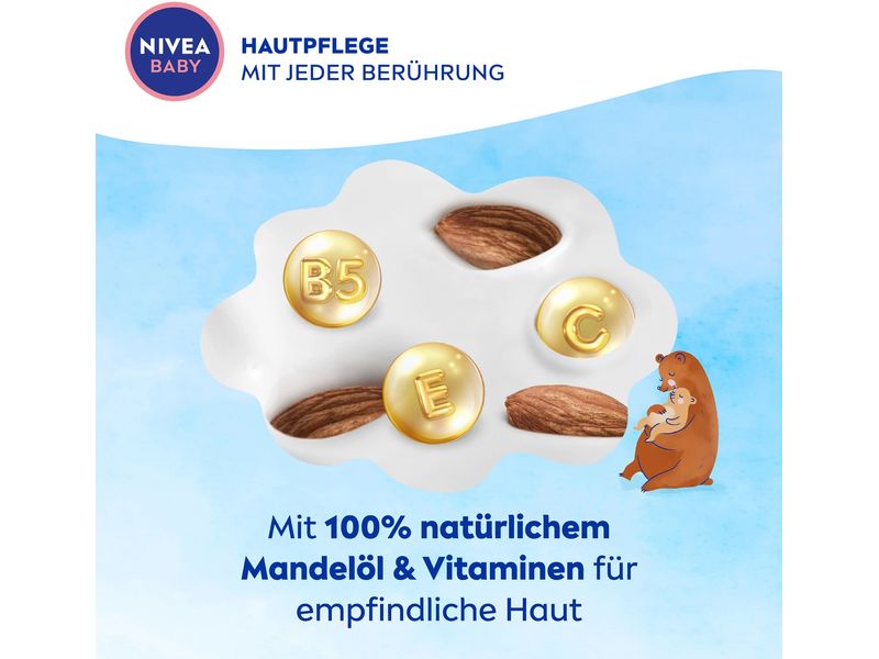NIVEA BABY Baby-Pflegeöl & Massage 200 ml Baby Öl schützt und stärkt die zarte Babyhaut intensiv und unterstützt ihre natürliche Entwicklung