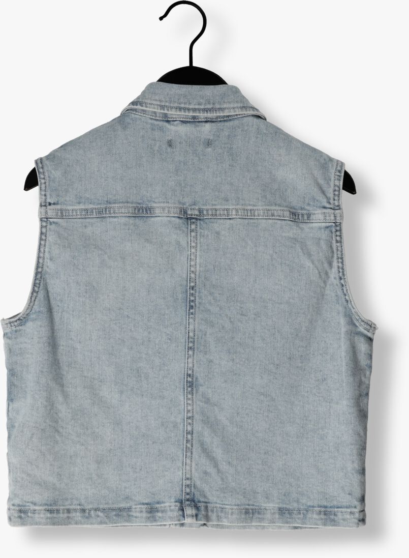 TOMMY HILFIGER lichtblauwe tommy hilfiger gilet denim bleached hemp vest slvss