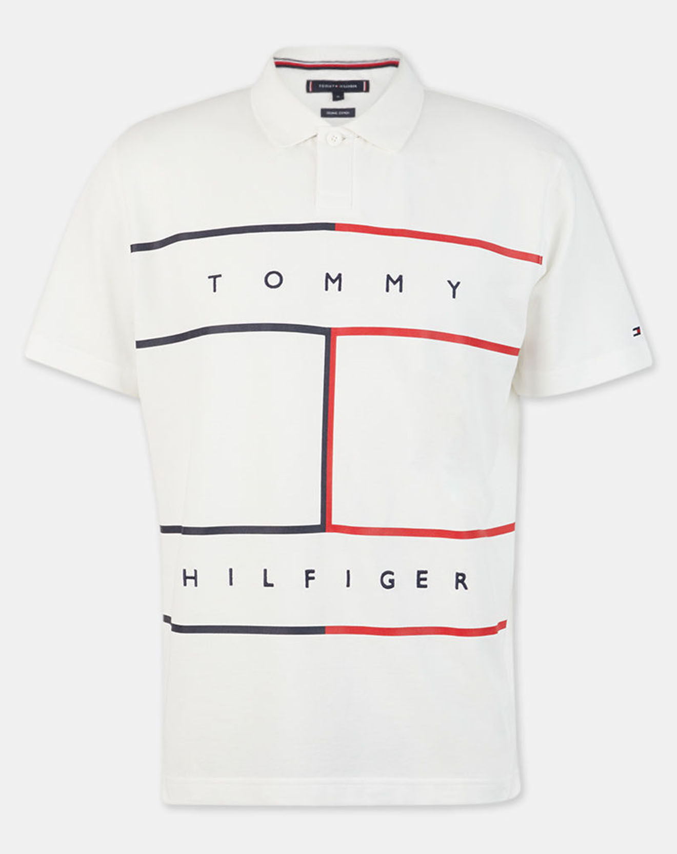 Tommy Hilfiger Polo Regular Flag écru