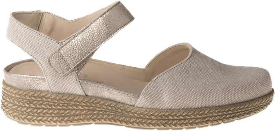Durea 5924 H Sandalen met hakDames Sandalen Wit beige