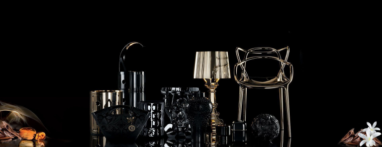 Kartell Componibili kast nachtkast metallic (2 comp.) Ø32 chroom