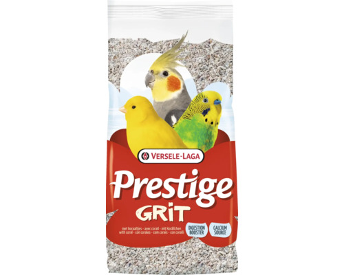 Vogelvoersupplement VERSELE-LAGA Prestige Grit met oesterschelpen, kiezels, rode steen en houtskool 2,5 kg Parkieten, exotische vogels, kanaries