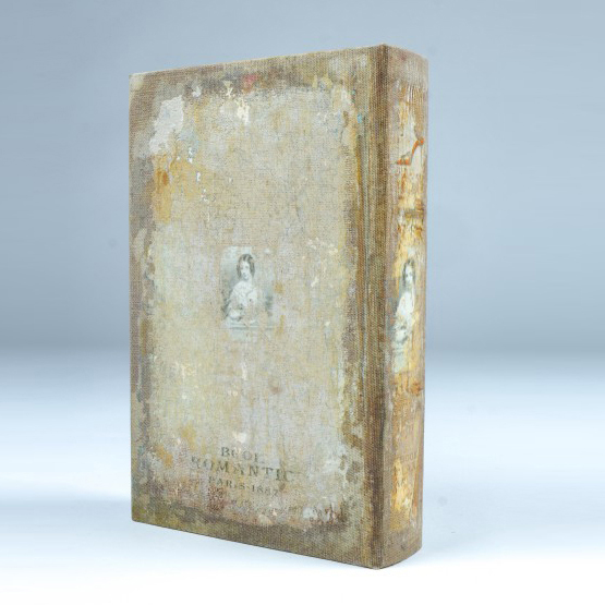 Buchhülle 'Romantic', T 5 cm, B 17 cm, H 26 cm von fischer's lagerhaus