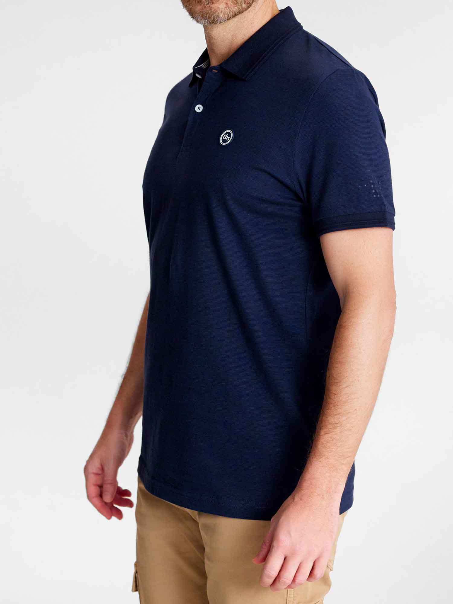 Polo Homme Coton Biologique Marine