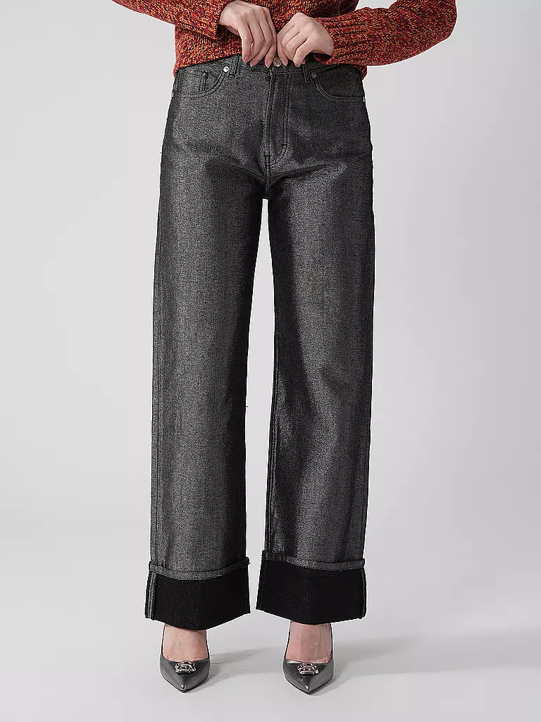 HUGO Jeans Wide Fit GEALENA silber