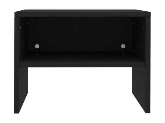 Table de chevet Noir 40 x 30 x30 cm Aggloméré