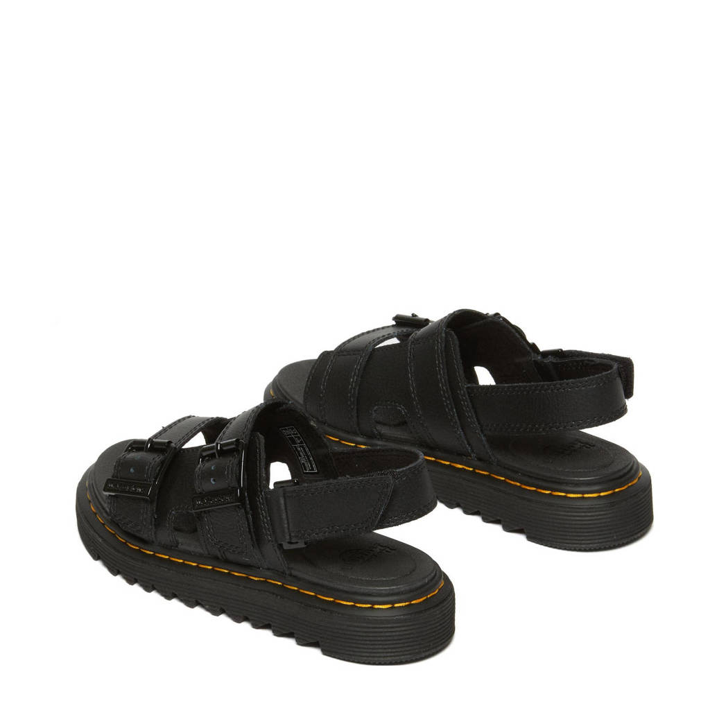 Dr. Martens Varel leren sandalen zwart