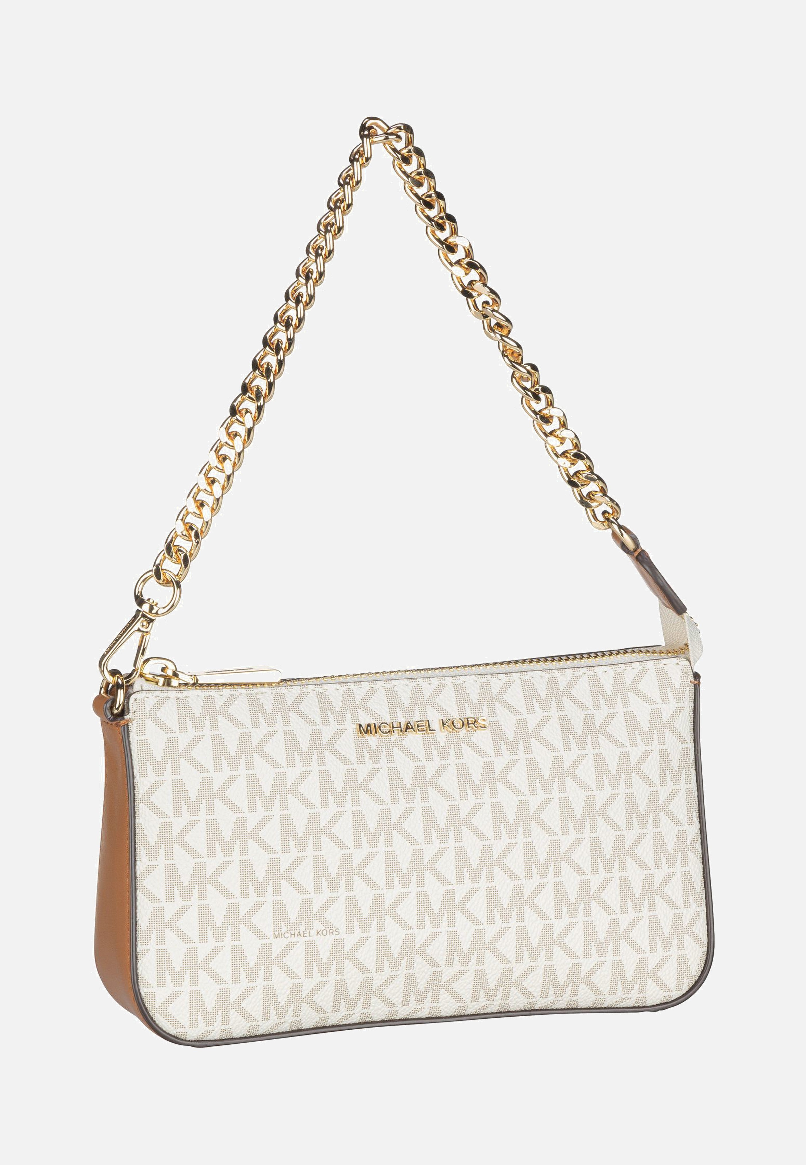 Jet Set Medium Chain Pouchette Lux MK Signature Vanilla - Henkeltasche