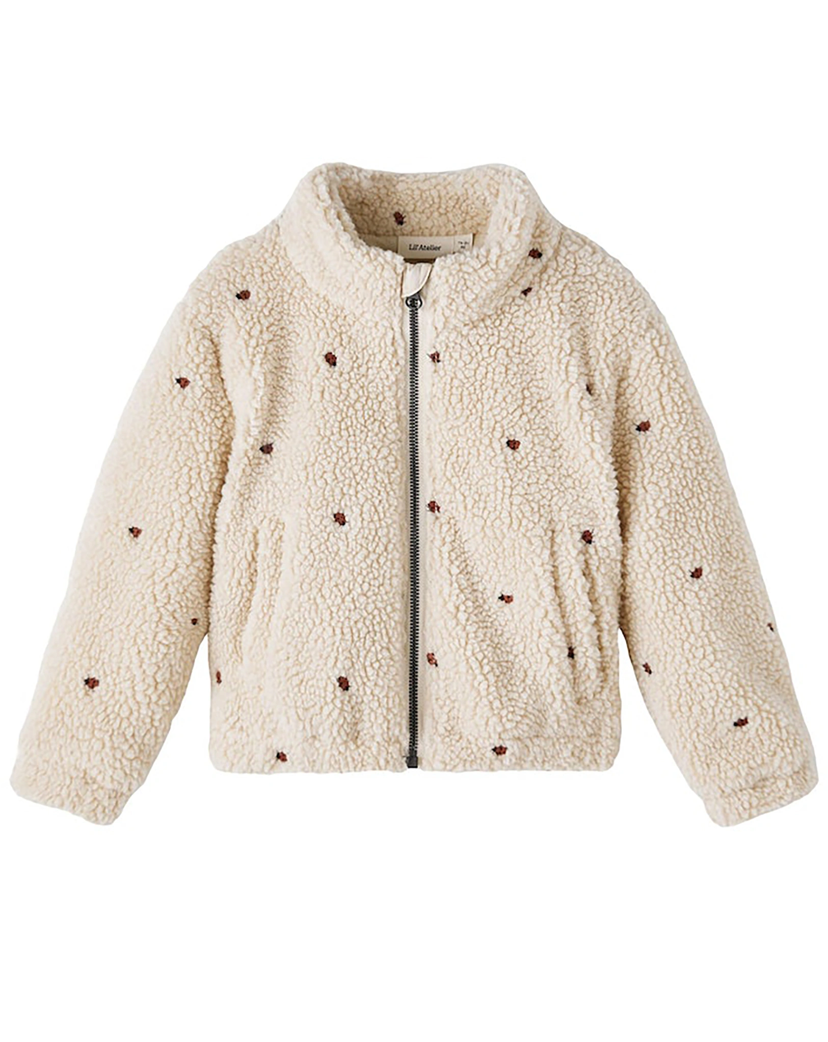 Plüschjacke NMFNALO SHERPA AOP in fog