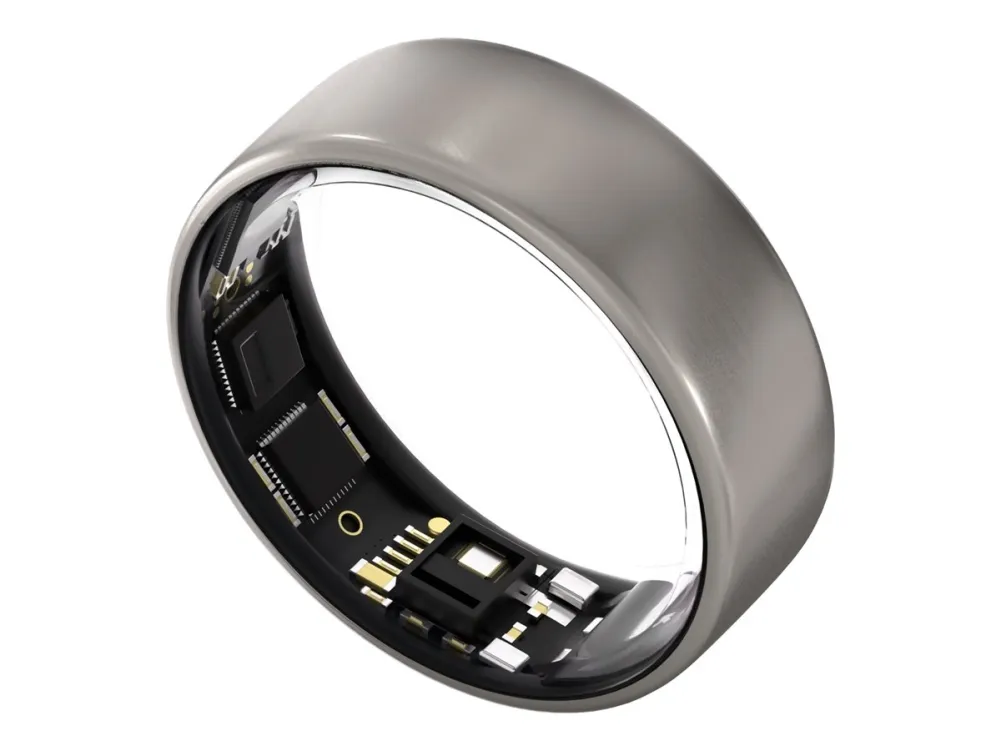 Ultrahuman Ring Air - 12 - smart ring - Bluetooth - råt titanium