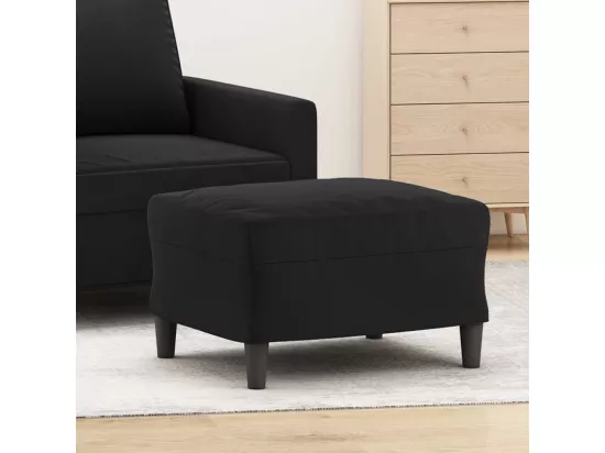 Repose-pied Noir 60x50x41 cm Velours