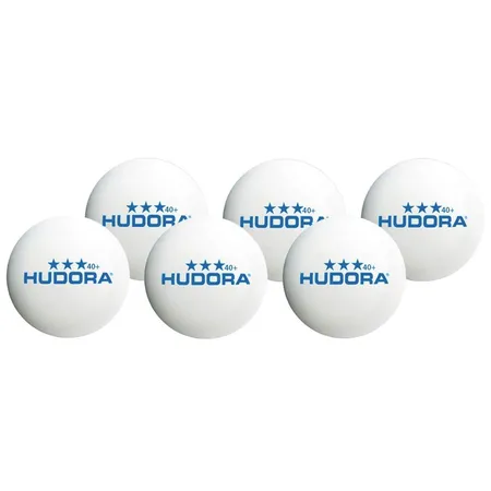 Hudora Tischtennisball 40Plus Weiß 6 Stück