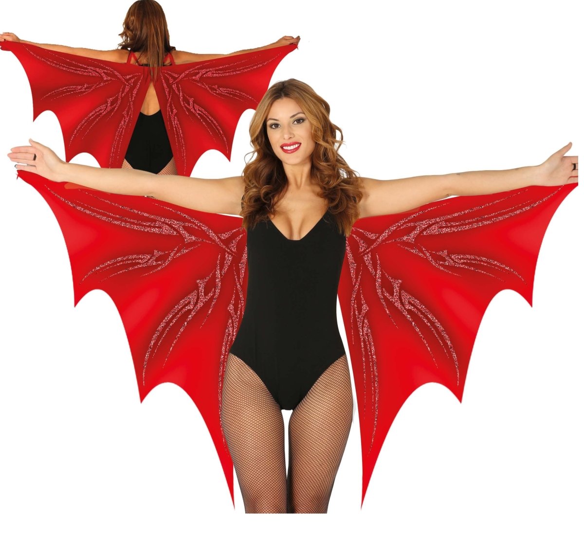 Halloween Vleugels Rood 1,7m