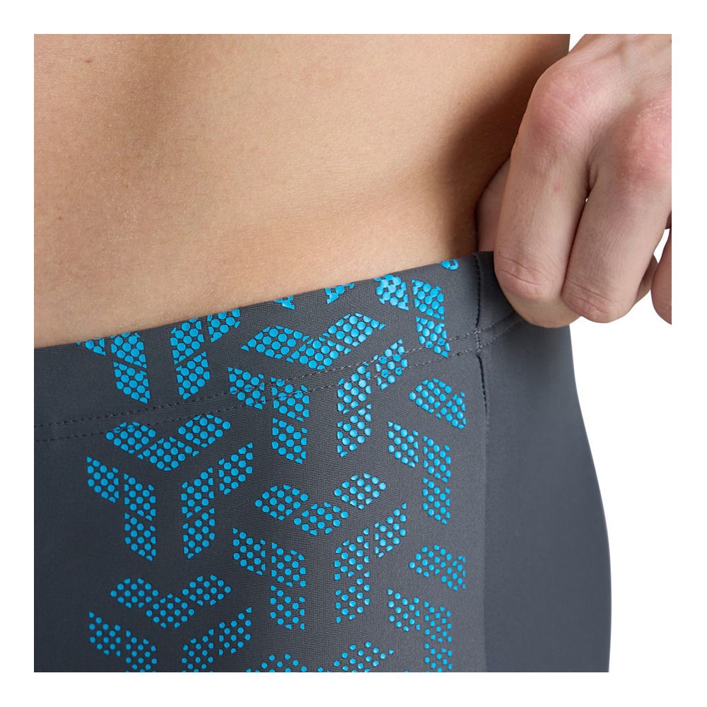 Arena KIKKO V - Boxer de bain Homme asphalt/turquoise