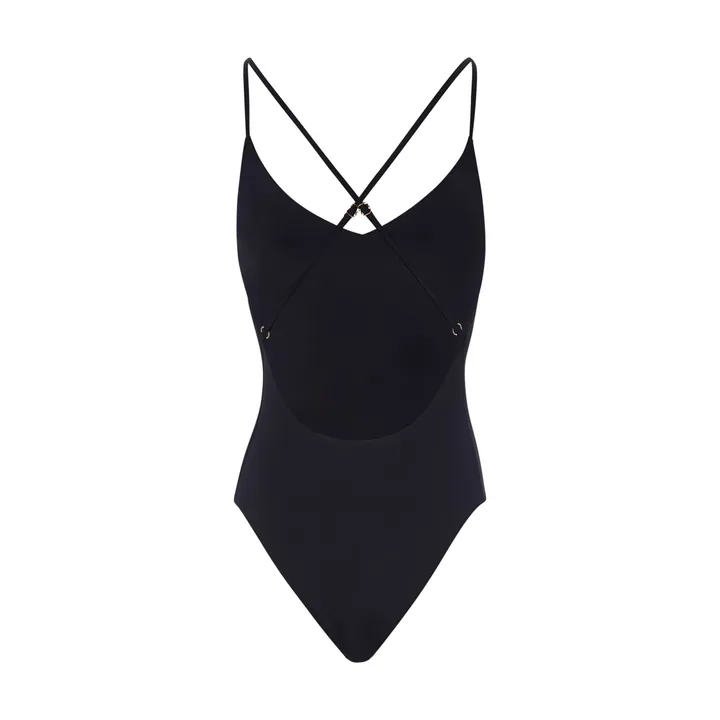 SMALLABLE BASICS Maillot De Bain 1 Pièce Bretelles Croisées | Noir