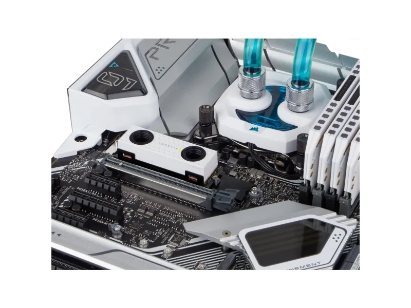CORSAIR MP600 PRO XT - Hydro X Edition - SSD - krypteret - 2 TB - intern - M.2 2280 - PCIe 4.0 x4 (NVMe) - 256-bit AES - integreret kølelegeme - hvid