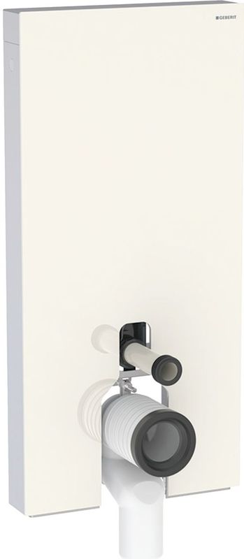 Geberit Monolith badkamerkranene module voor zuil WC, 101cm, wateraansluiting aan de zijkant, met P-aansluitpijp, 131.003.JL.5