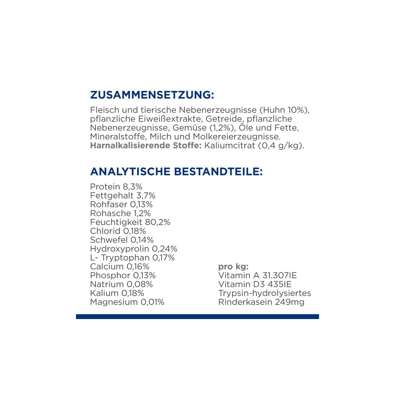 Hill's Prescription Diet c/d Urinary Stress Ragout mit Huhn und Gemüse 24x82 g
