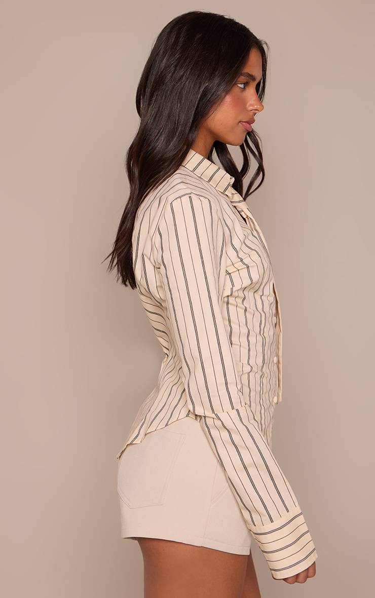 Gris Pierre Short Micro Tissé Taille Haute
