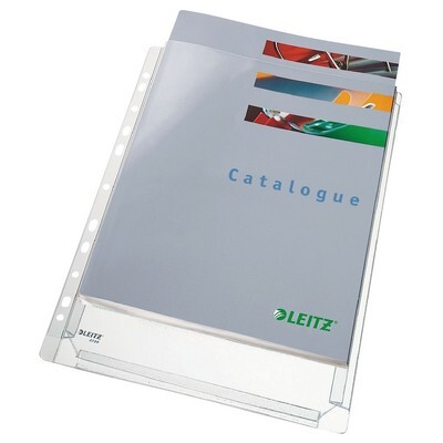 Leitz Zeigetaschen Maxi Stabil, 3 Stück, A4, 170 µm, genarbt, transparent