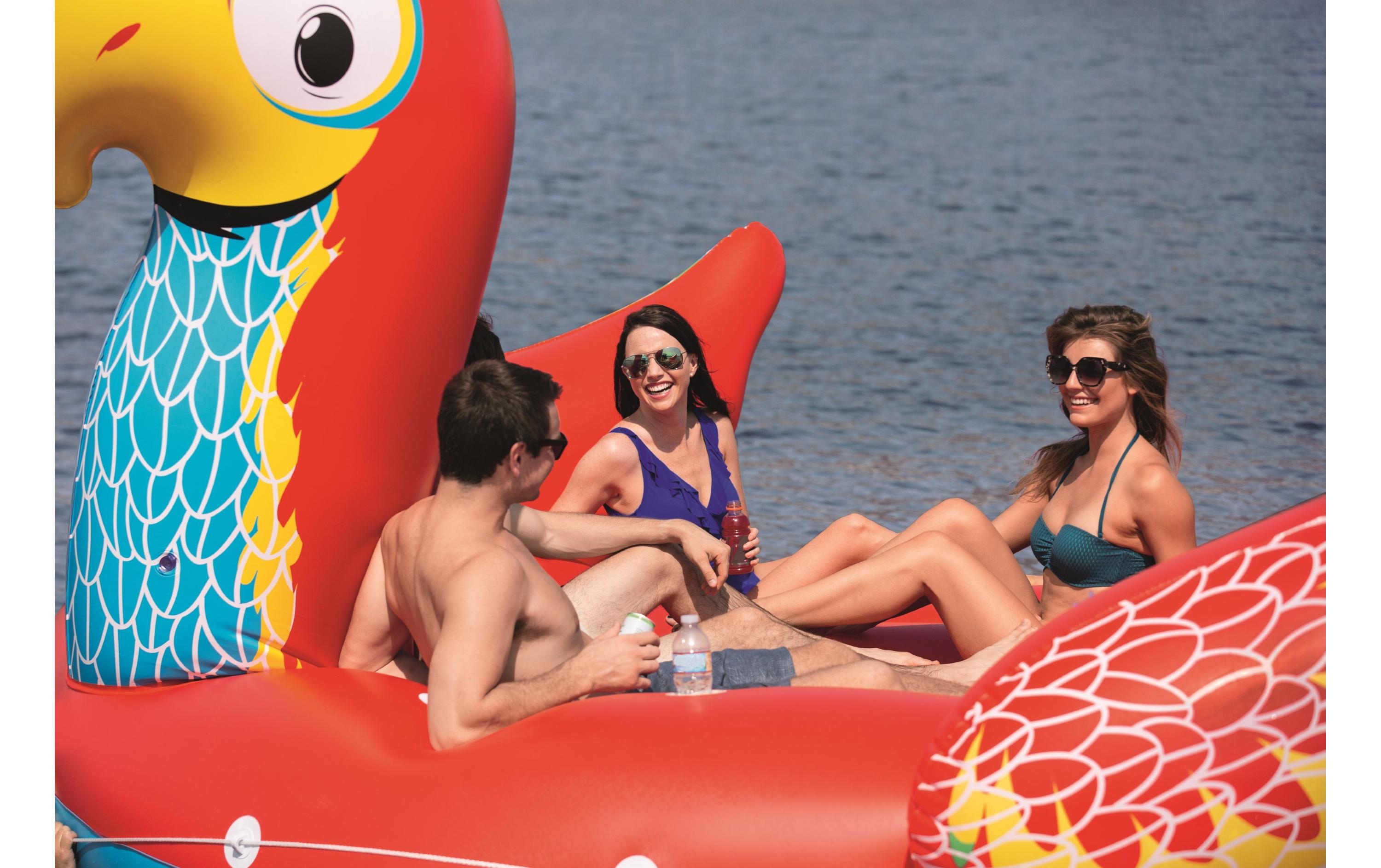 Schwimmtiere Giant Parrot 500 x 327 cm<br>Badeinsel für 6 Personen