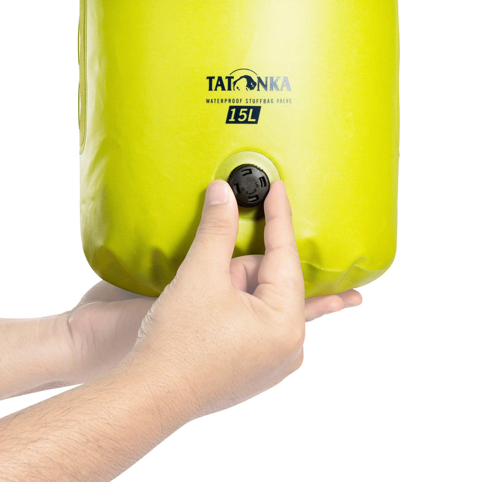 Tatonka WP Stuffbag Valve 15l Packsack lime
