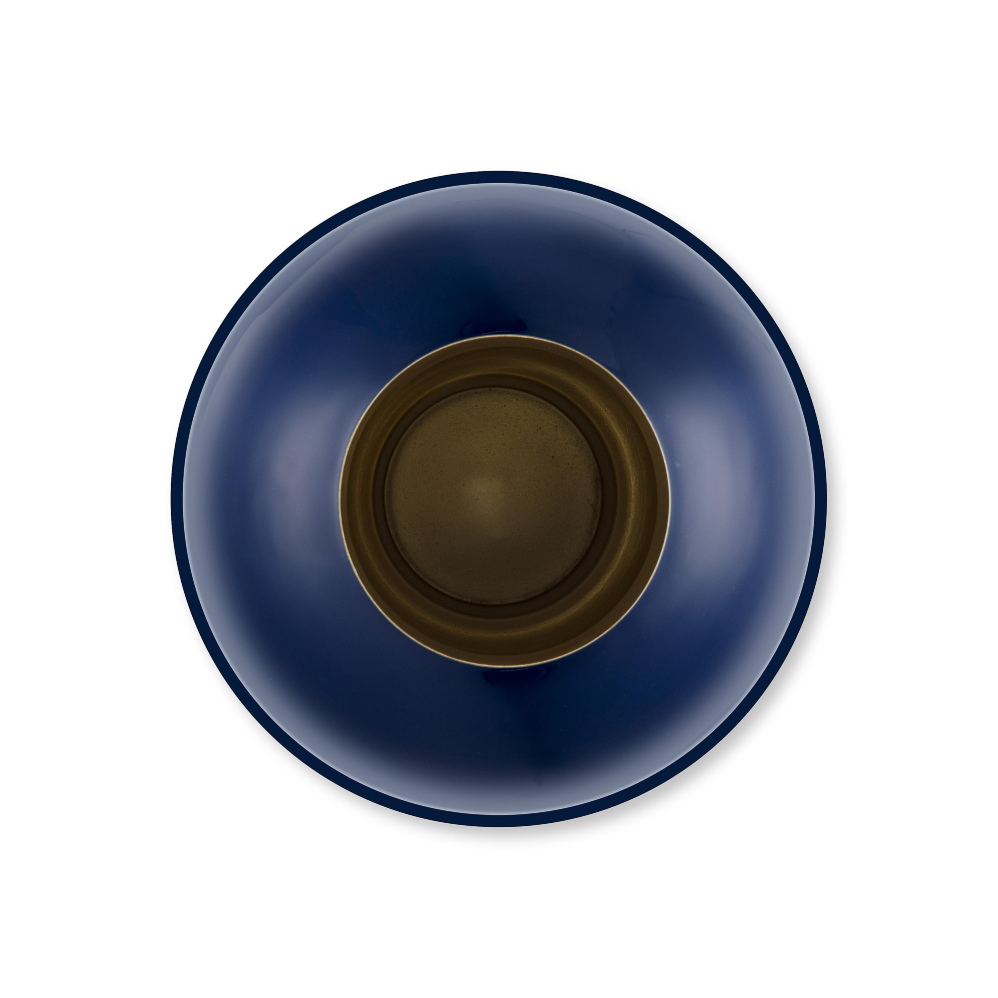 Vaas metaal XL  blauw