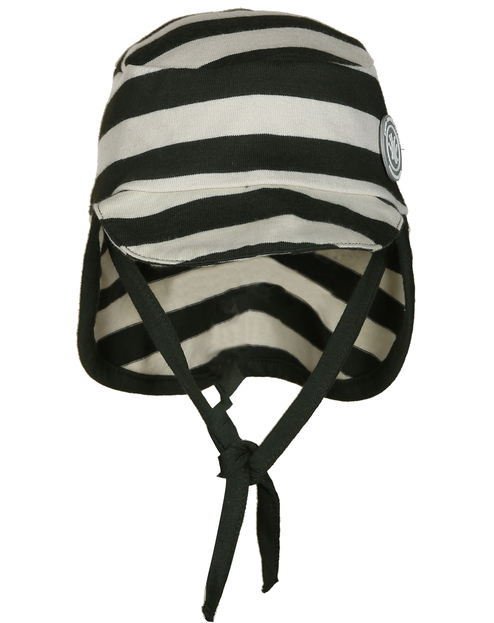Schirm-Mütze FIRST STRIPES mit Nackenschutz in beige/grün