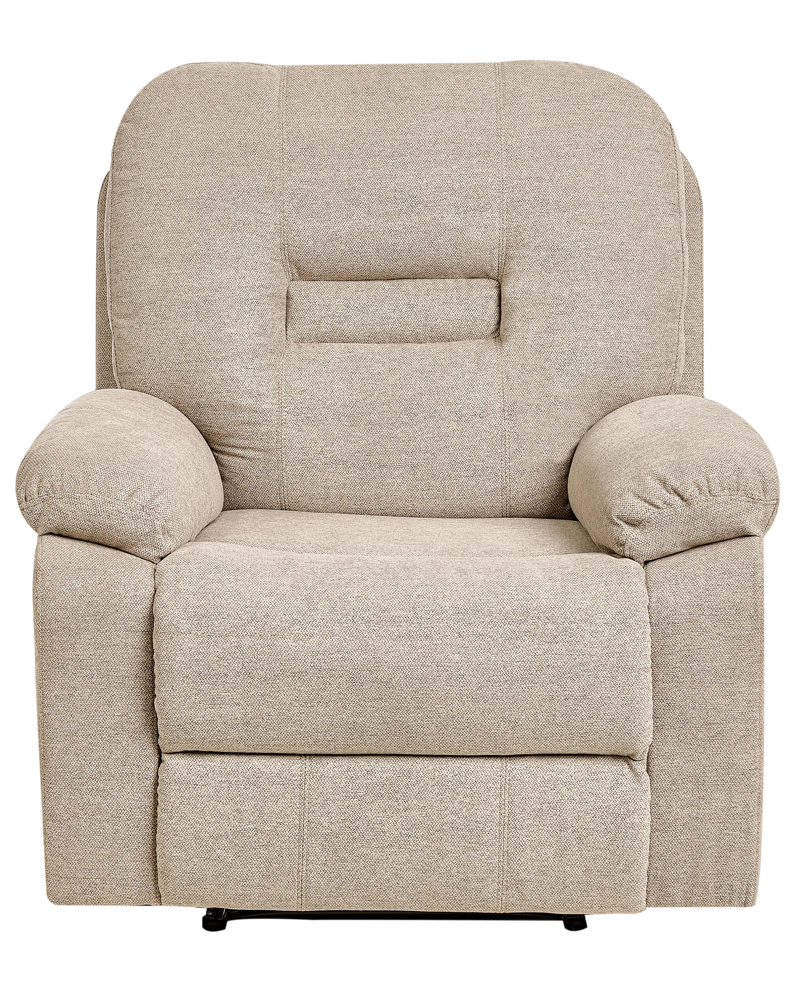 Relaxfauteuil BERGEN inclusief voetensteun Stof Beige