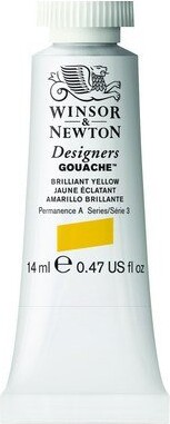 Winsor & Newton - Akvarelfarve - Gouache - Brilliant Yellow 14 ML