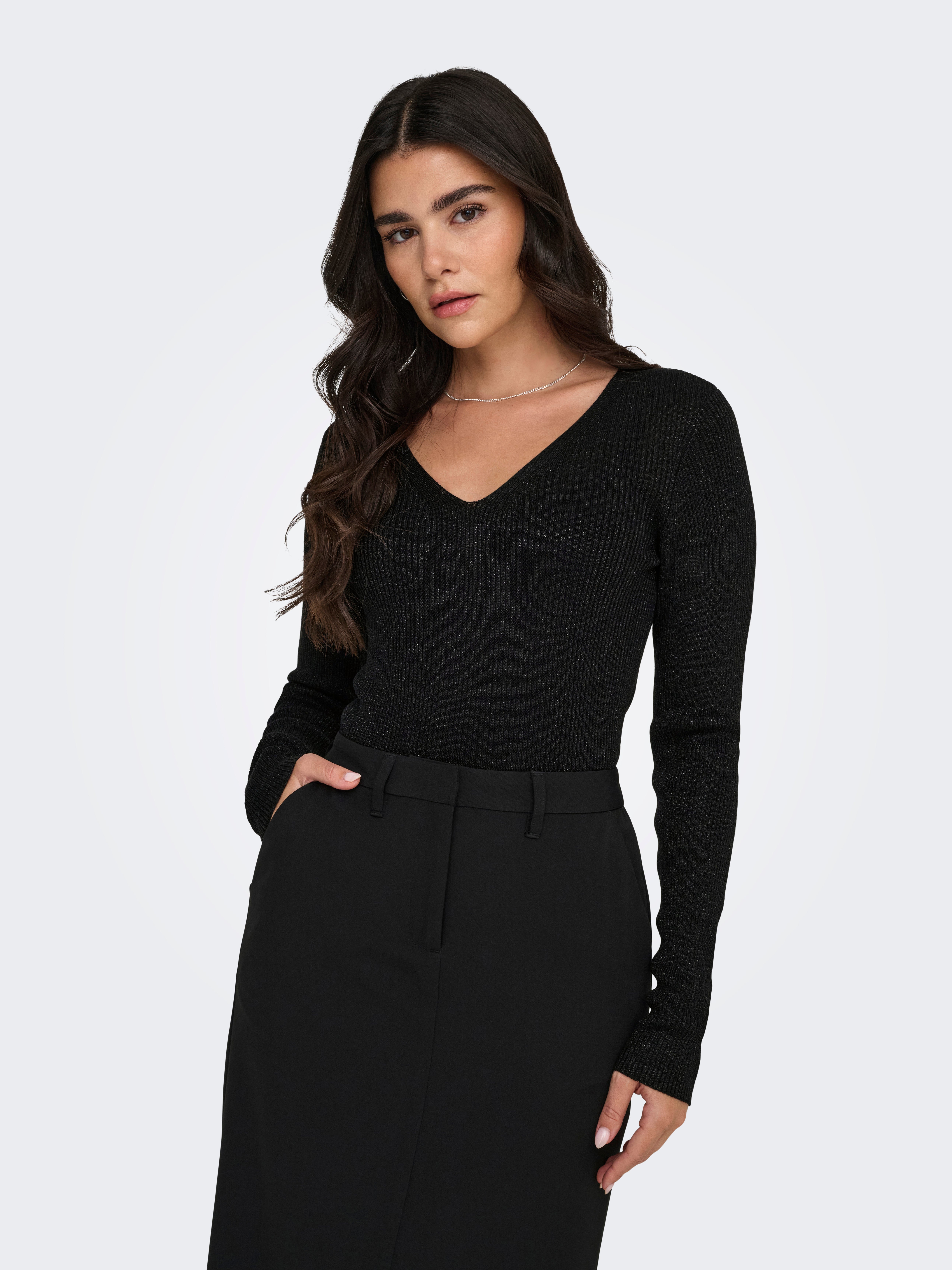 JDYBODILLA Strickpullover Black
