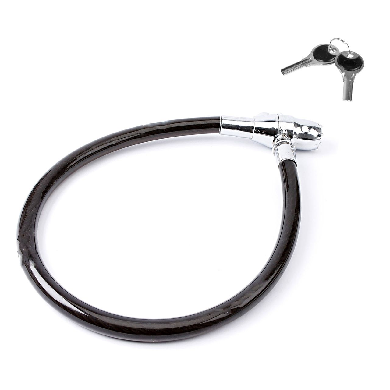 OLYMPIA Fahrradschloss Alarmschloss Kabelschloss Ringschloss mit Alarm 100dB60cm