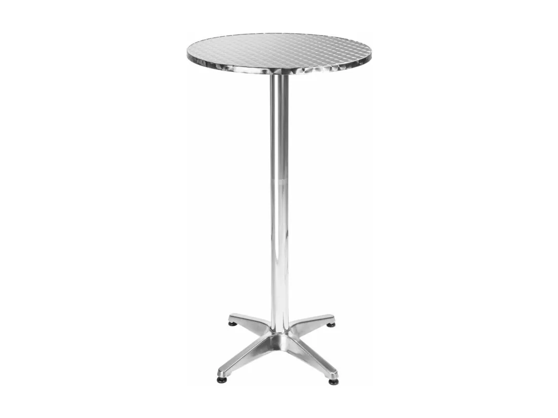 Mange debout aluminium diamètre aluminium grise 60 x 60 x 110 cm 2008192