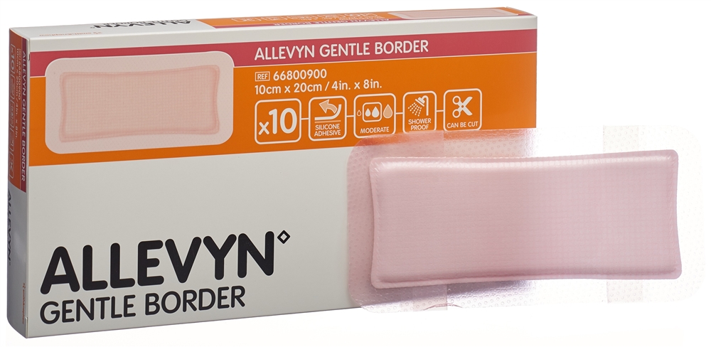 ALLEVYN Wundverband 10x20cm 10 Stk