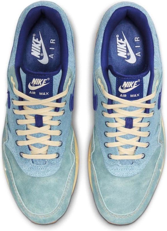 Nike - Air Max 1 PRM - Sneakers - Dirty Denim - Denim en Leer