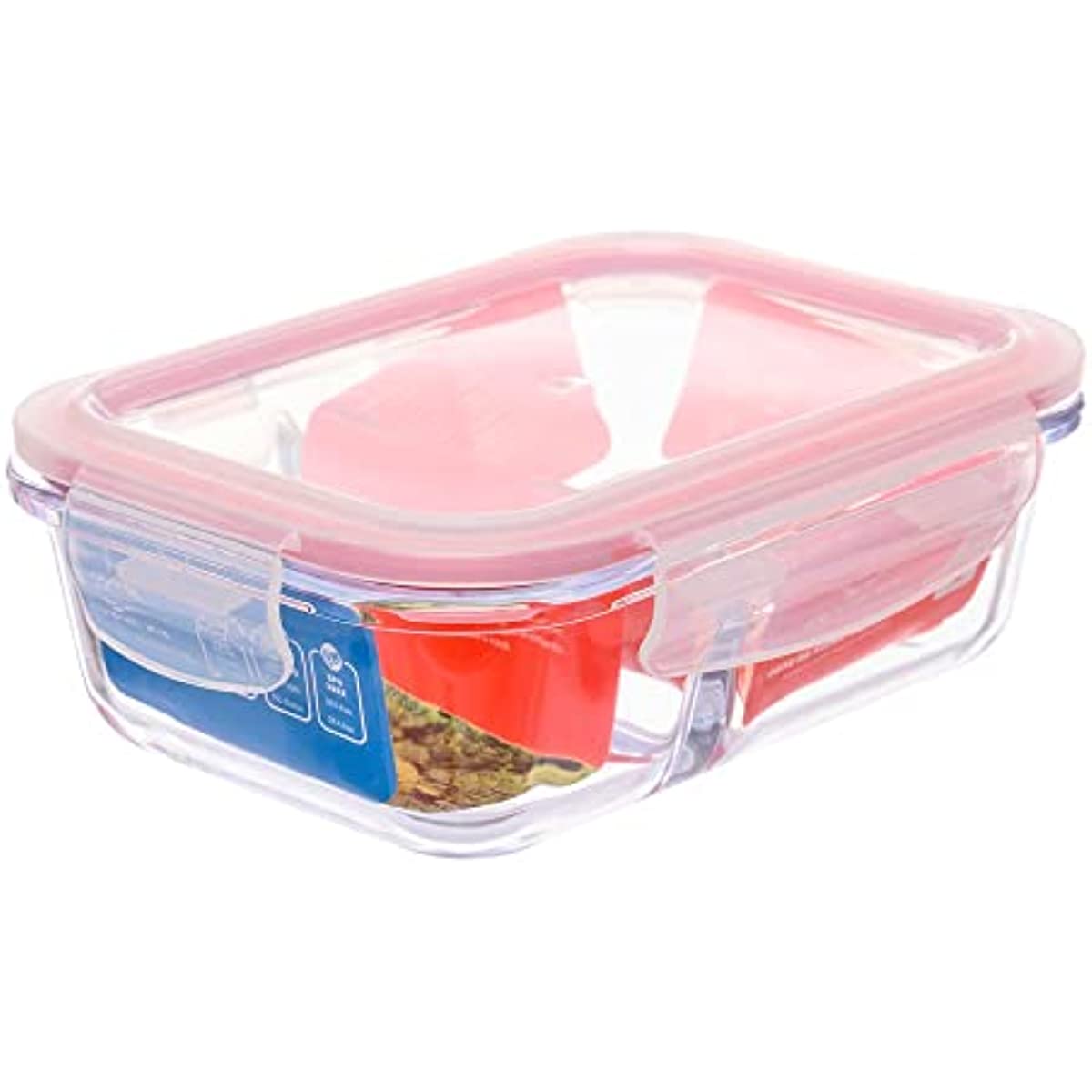 Pote de Vidro Herm&eacute;tico 640ml com Divis&oacute;ria Invicta