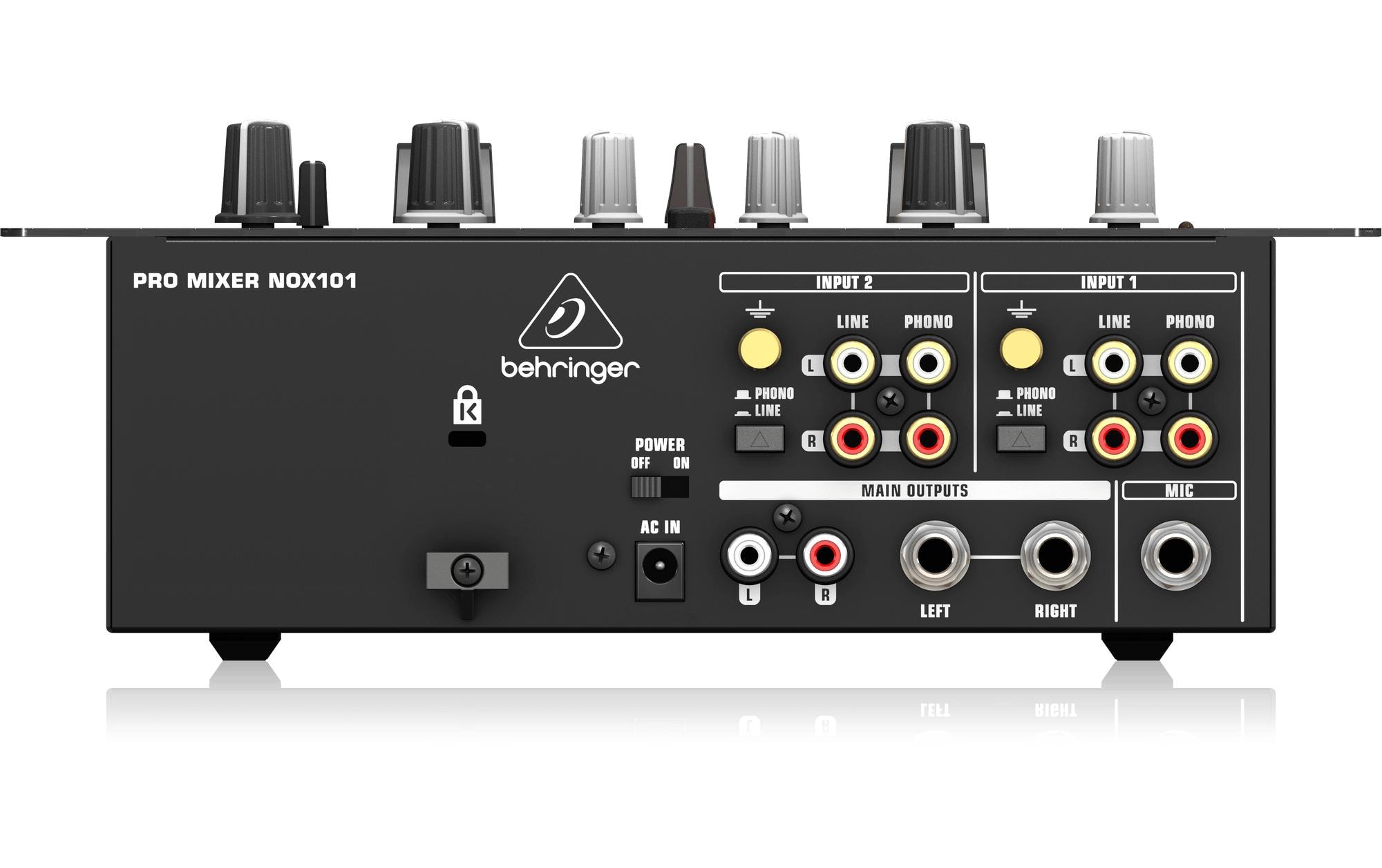 DJ-Mixer NOX101<br>2-Kanal DJ-Mixer mit VCA-Steuerung und Ultraglide-Crossfader