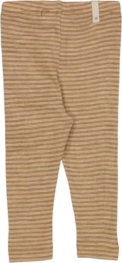 Wheat Uld Leggings Clay melange wool stripe