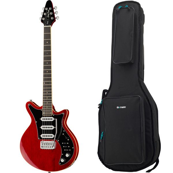 Harley Benton BM-75 Trans Red Deluxe Bundle