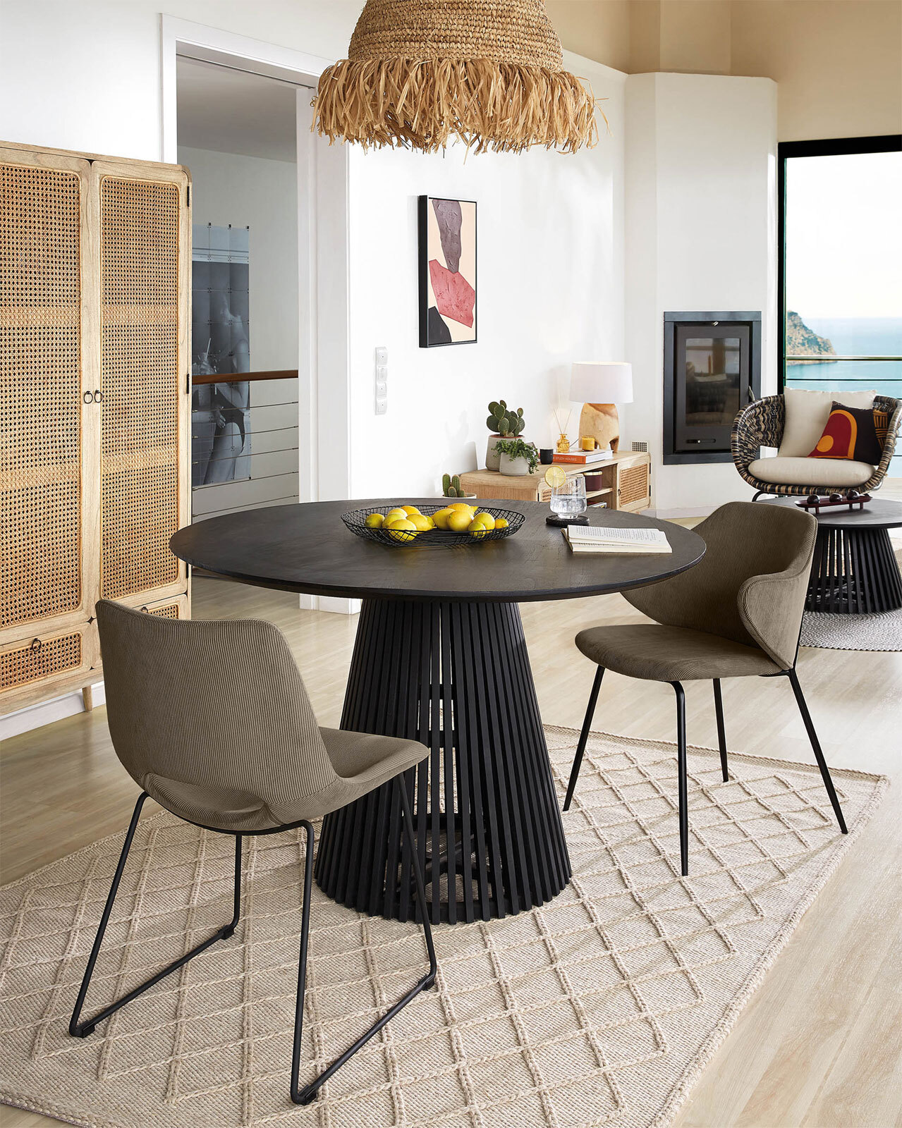 Kave Home Esstisch rund JEANETTE 120 cm Mindiholz massiv