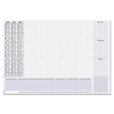 Sigel Papier-Schreibunterlage Lilac, 30 Blatt