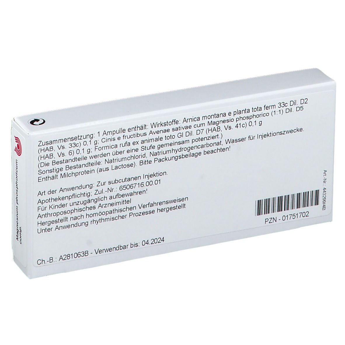 WALA® Magnesium Phos. Comp. Amp.