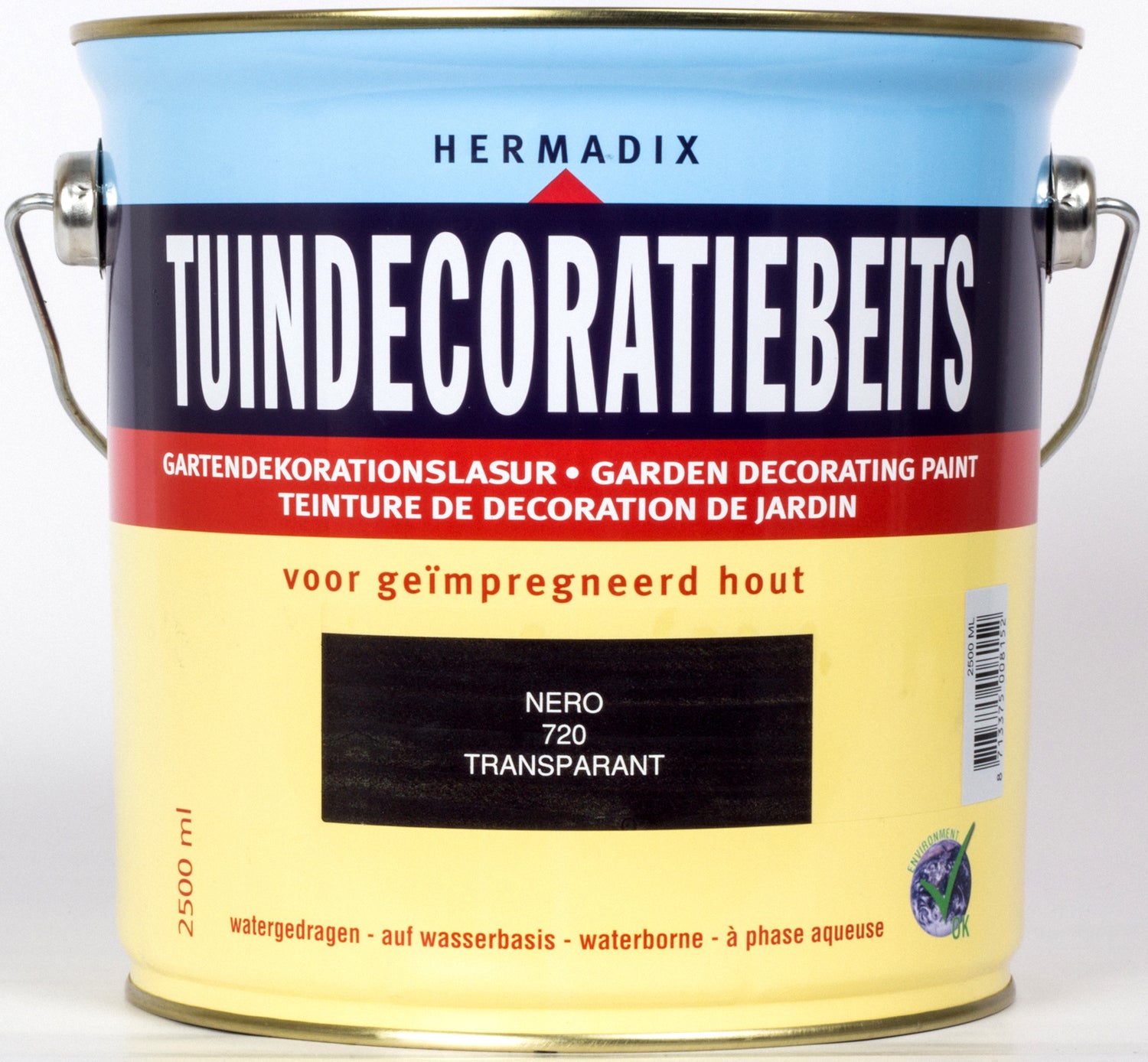 Hermadix tuindecoratiebeits zwart 2,5 l