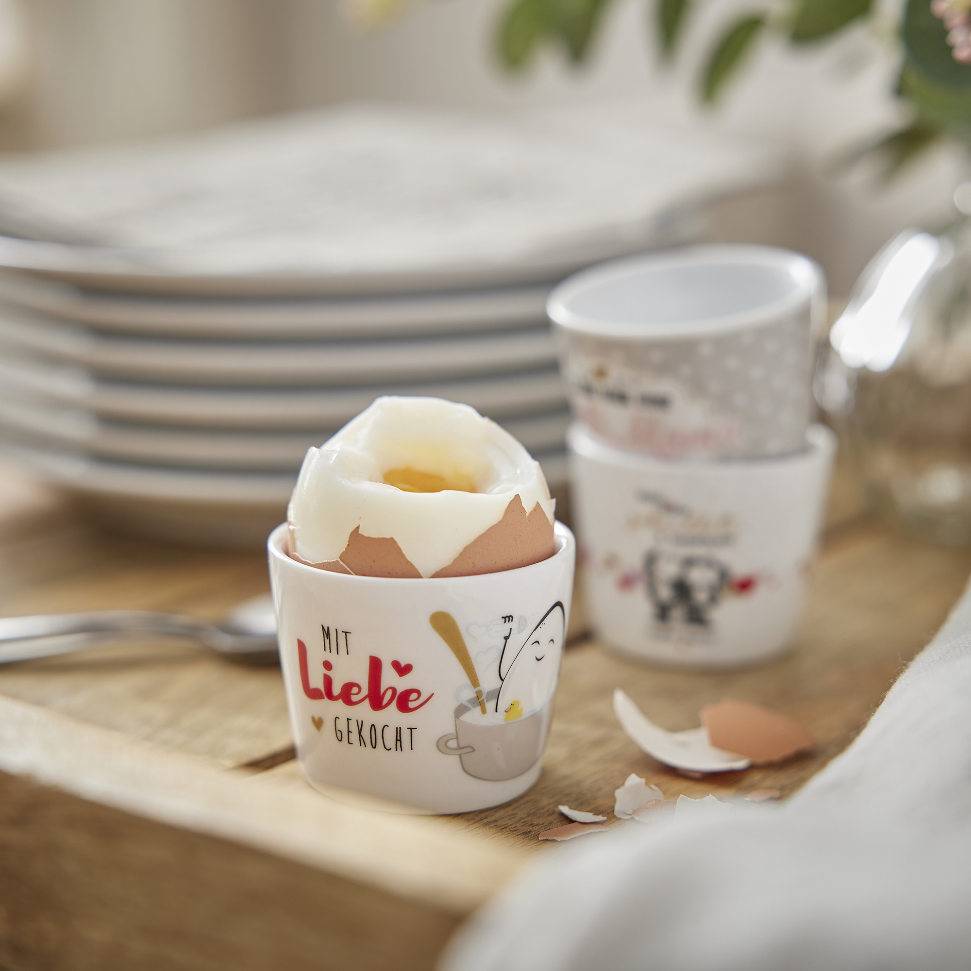 Eierbecher, Mit liebe gekocht